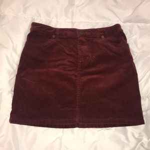 Velvet skirt